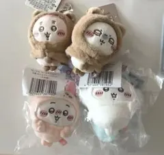 ちいかわだらけくじ　miniso 古本屋　カニちゃん　モモンガ　マスコット