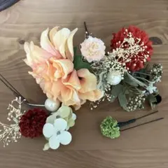 髪飾り ヘアアクセサリー 花飾り 和装 成人式 結婚式 入学式 卒業式 七五三