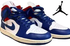 NIKE ナイキ エアジョーダン1 ミッド 27.0cm フレンチブルー