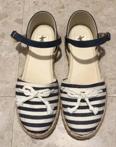 TORY BURCH トリーバーチ エスパドリーユ ドット ネイビー 6M - メルカリ