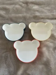 tak. クマ型 子ども用食器セット 3色セット