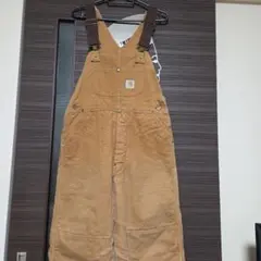 Carhartt モスグリーン/カーキ フェード ダブルニーオーバーオールMOS