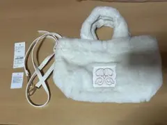 rienda ファー バッグ 白