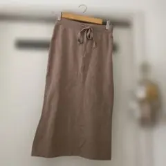 RAG MACHINE ベージュニットスカート Mサイズ