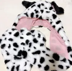 ディズニー 101匹わんちゃん ファンキャップ マフラー 帽子 ダルメシアン