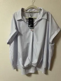 ストライプ柄 半袖シャツ 3Lサイズ