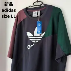 新品　アディダス　Tシャツ 半袖　ダークグレー　トレフォイル　メンズ