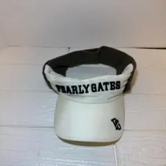 PEARLY GATES バイザー ホワイト/オリーブ