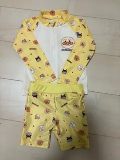 アンパンマン　水着　ラッシュガード　スイムパンツ　90
