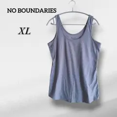 NO BOUNDARIES【XL】タンクトップ グレー インナー 快適