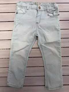 ZARA BABY デニムパンツ ジーンズ 100 2~3歳 ライトブルー 美品のサムネイル