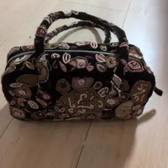 刺繍入り小型ハンドバッグ