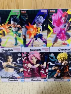 373 Grandista フィギュアセット ナルト　サスケ　サクラ　ヒソカ