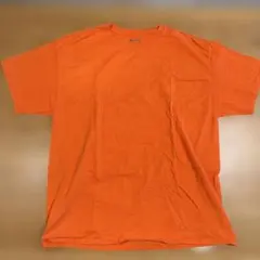 Champion XL オレンジ Tシャツ