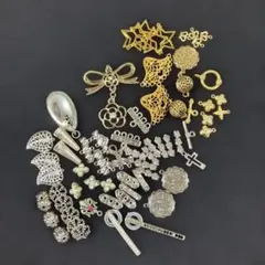 金属製チャームセット シルバー ゴールド