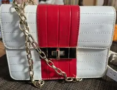 TOMMY HILFIGER ショルダーバッグ ホワイト/レッド