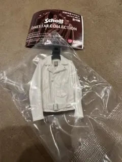 【新品】schott・ショット・ガチャ・ワンスター・コレクション・革ジャン　白