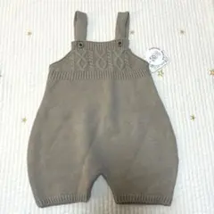 ケーブルニットサロペット　ロンパース