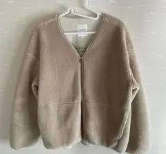 LEPSIM ベージュ ボアジャケット