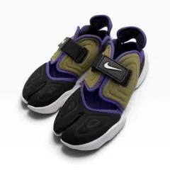 상태좋음 NIKE AQUA RIFT 23cm 黒 カーキ 紫 厚底 スニーカー