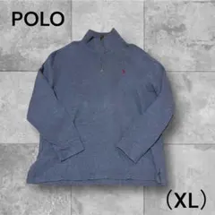 POLO グレー ジップアップ トレーナー XL