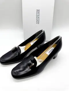 新品 マッキントッシュ リボン パンプス ブラック 24.5cm