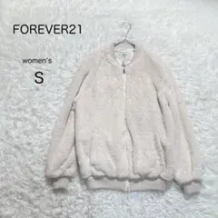 【FOREVER21】アウター ボアブルゾン アイボリー もこもこ 秋冬【S】