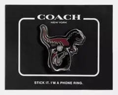 COACH レキシー フォーン グリップ　恐竜 スマホリング