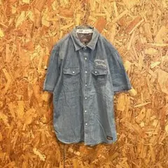 Dickies ディッキーズ 半袖シャツ デニムシャツ ライトブルー メンズ