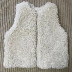 レトロガール ファーベスト 新品 アイボリー