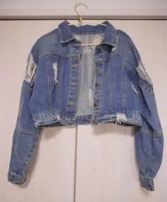 〚ANAP〛ショート丈ダメージデニムジャケット