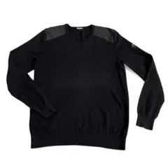 ECOALF ニット　セーター　長袖　黒　Vネック　トップス　Sサイズ ブラック