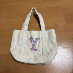 ベルメゾン刺繍Yロゴ ホワイトトートバッグのサムネイル