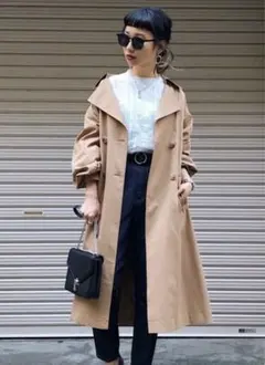 美品★PAGEBOY CテンセルBIGトレンチ