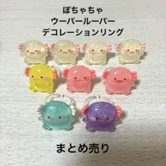 ぽちゃちゃウーパールーパーデコレーションリング まとめ売り