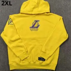 公式 NBA ロザンゼルス レイカーズ パーカー フーディイエロー