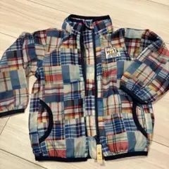 ミキハウスホットビスケットチェック柄アウター