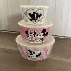 ミッキーマウス　アンド　フレンズ　高密封　レンジパック　3点セット