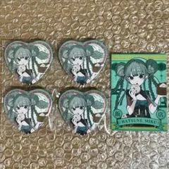 ピアプロキャラクターズ KAITO ツリービレッジ ハート缶バッジ 初音