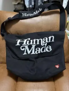 HUMANMADE バック ショルダーバッグ BLK メッセンジャーバック - メルカリ