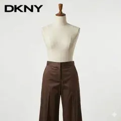 DKNY ダナキャランニューヨーク ストレッチ フレアパンツ ブラウン 6 Mのサムネイル