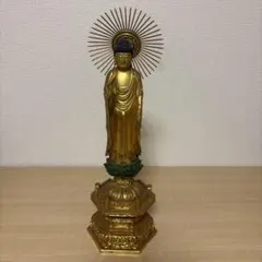 美品 仏像 浄土真宗 西用立弥陀 純金 中七重 肌本粉 - メルカリ