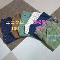 ユニクロ・西松屋 ボトムスセット 100・110