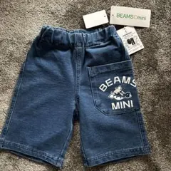 BEAMS mini キッズ デニムハーフパンツ 90cmのサムネイル