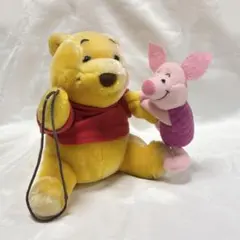 ディズニー くまのプーさんとピグレット カーテンタッセルぬいぐるみ 1997年