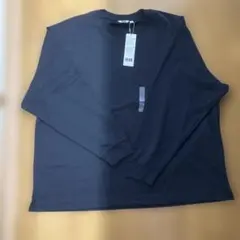 ネイビー・ブラック 長袖カットソー L