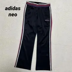 adidas neo 刺繍ロゴ トラックパンツ ブラック y2k 黒 M