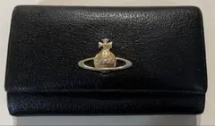 Vivienne Westwood 三つ折り財布 ブラック ゴールドオーブ - メルカリ