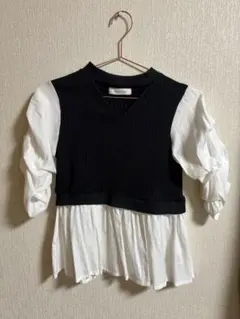 CECIL McBEE ドッキングニットベスト