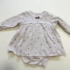 ジェラートピケ　いちご柄　ロンパース